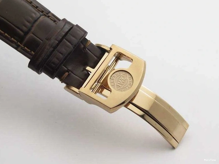 MIROTIME 0318 Portuguese Real PR Real Annual Calendar RG IW503504 YLF 1:1 Best Edition White Dial On Leather Strap A TimelessDesign 7242